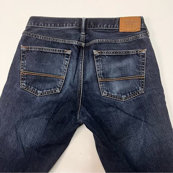 Abercrombie & Fitch | Men’s 32 x 36 Slim Straight Jeans, Dark Wash | Y2K 2000’s - Picture 7 of 16
